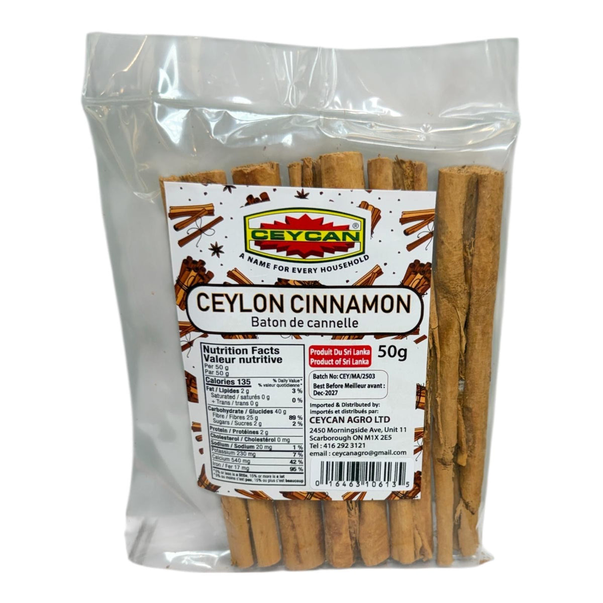 Ceycan Ceylon Cinnamon 50g