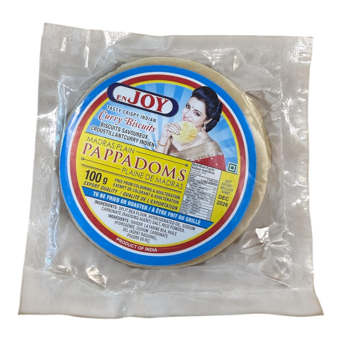 En Joy Pappadoms 100g