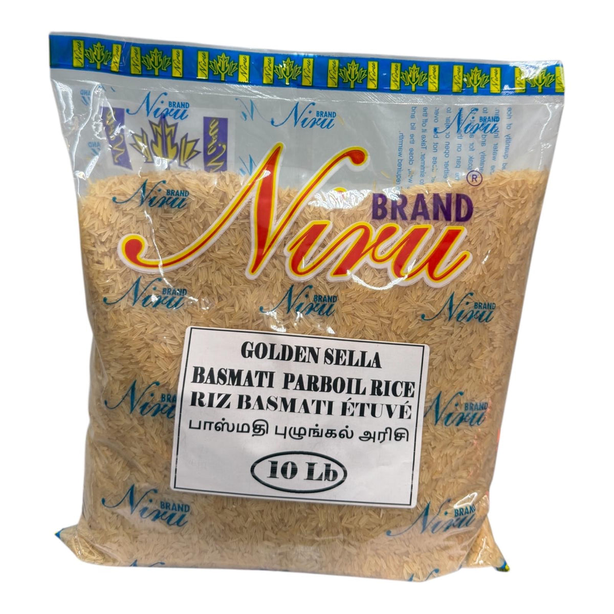Niru Golden Sella Basmati Parboil Rice 10Lb