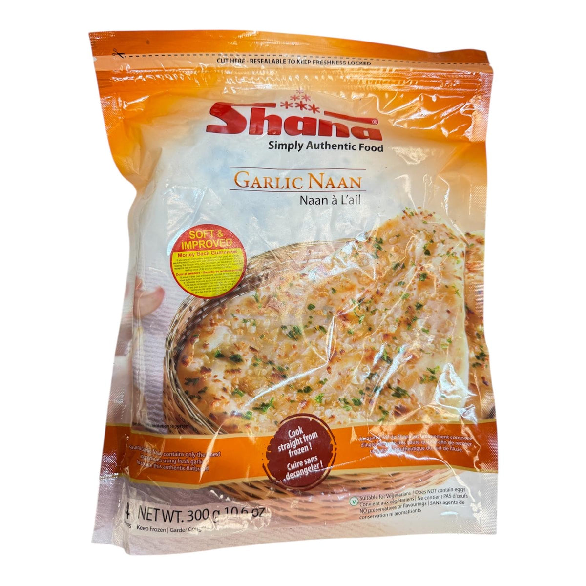 Shana Garlic Naan 300g