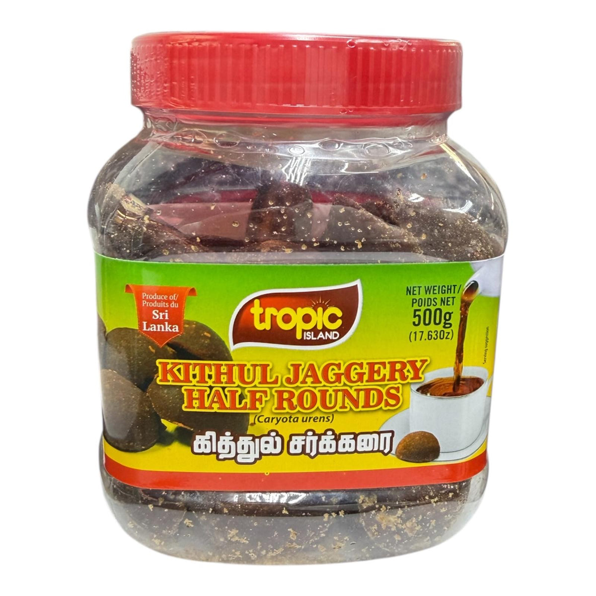Tropic Island Kithul Jaggery Half Round 500g