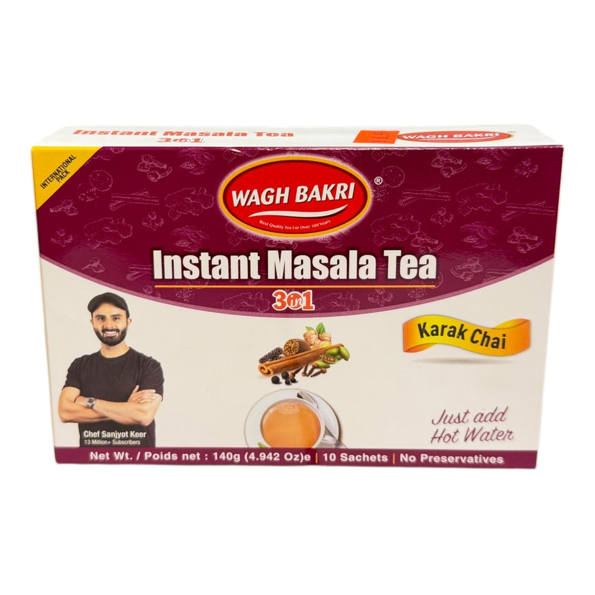 Wagh Bakri Instant Masala Tea 140g