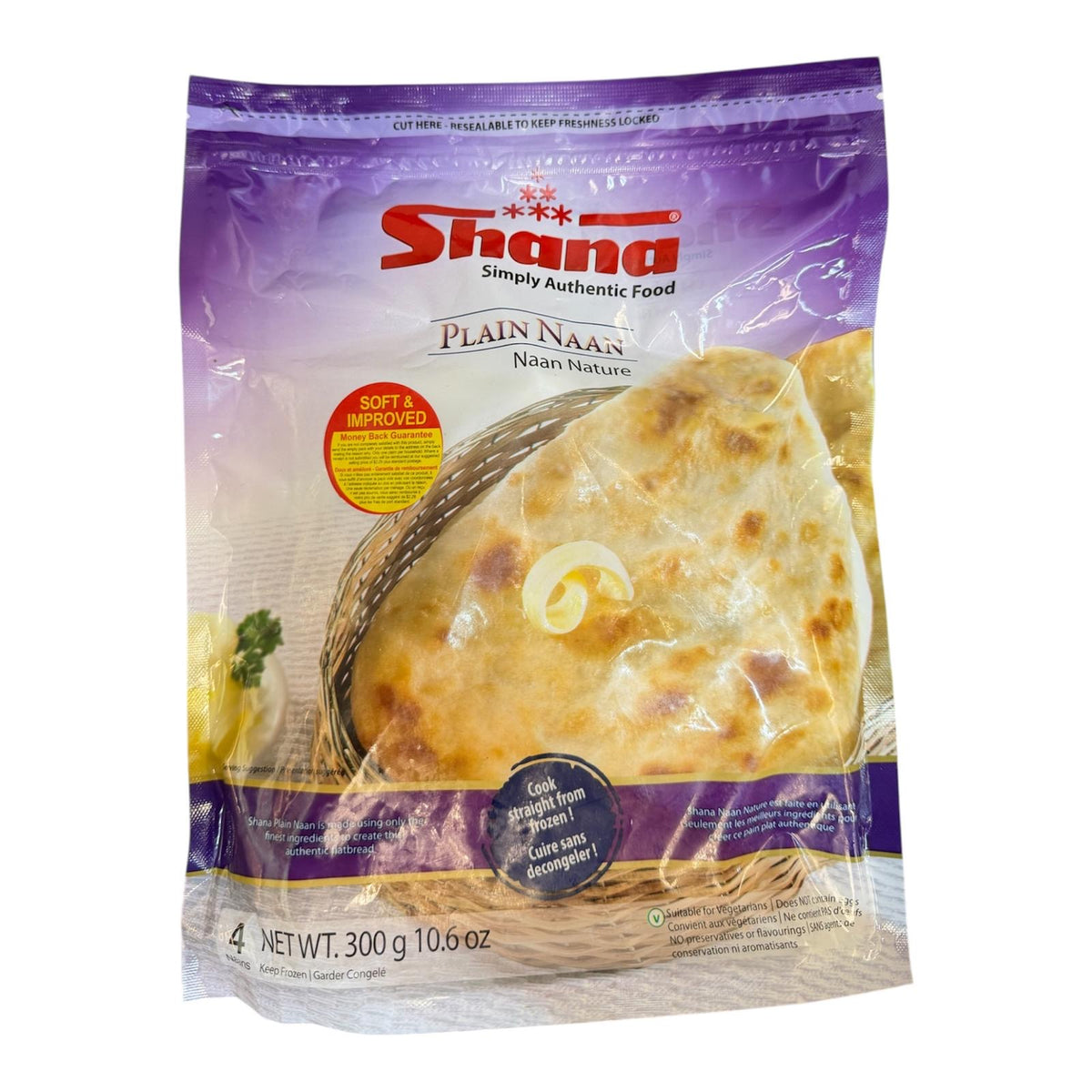 Shana Plain Naan 300g