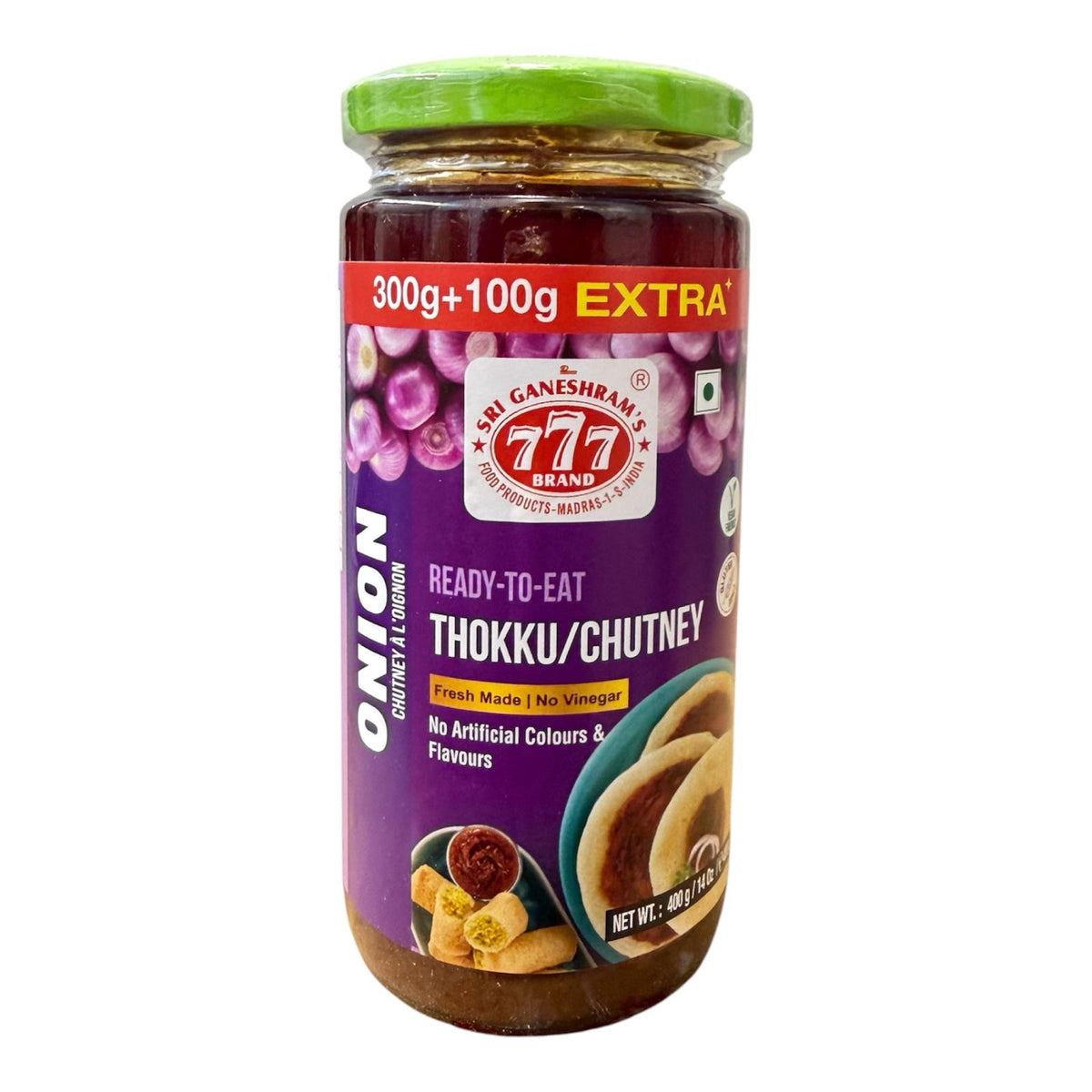 777 Brand Onion Chutney 400g