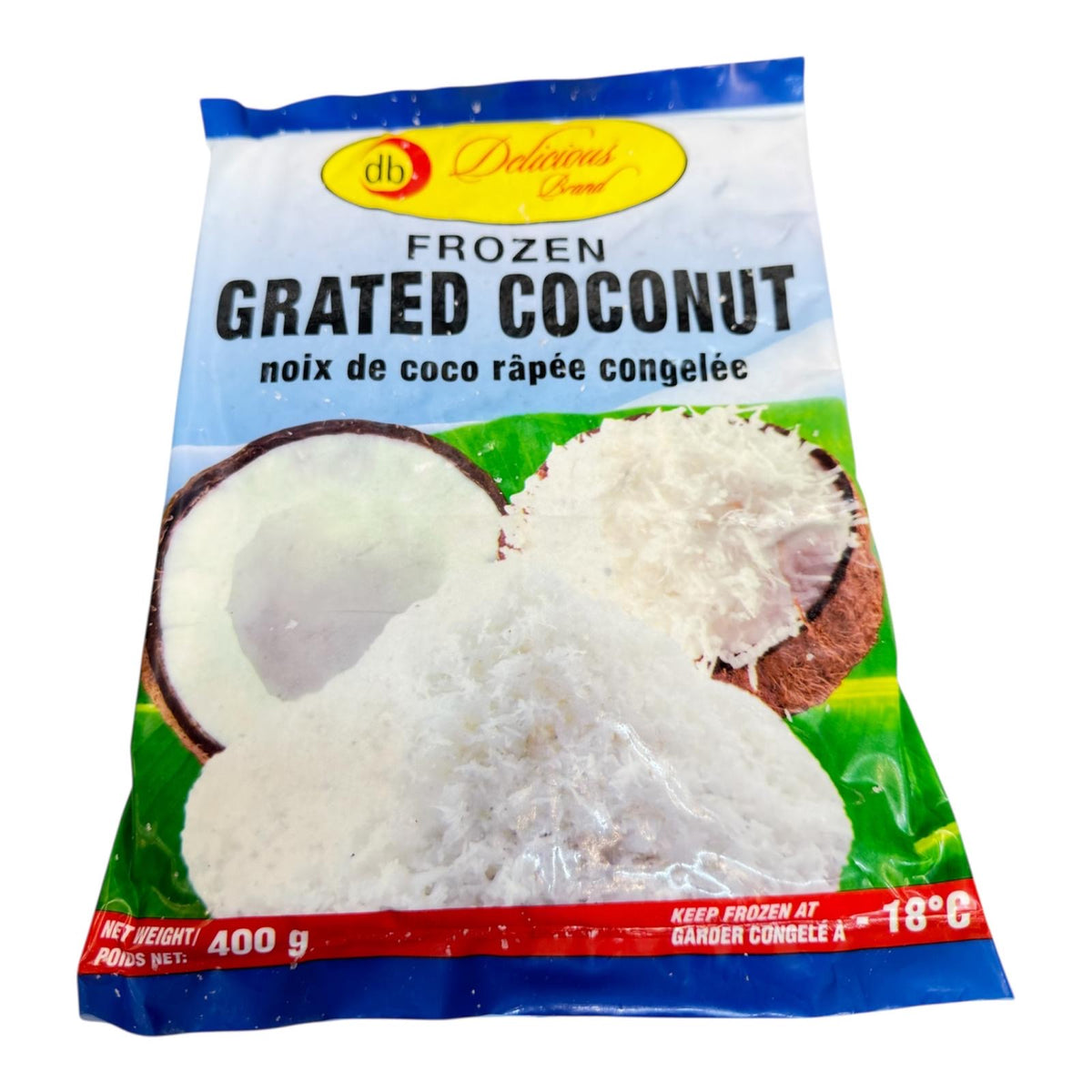 db Delicious Frozen Grated Coconut 400g