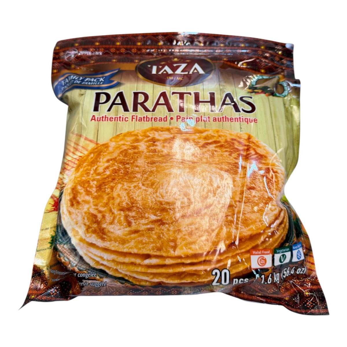 Taza Parathas 20pcs 1.6kg