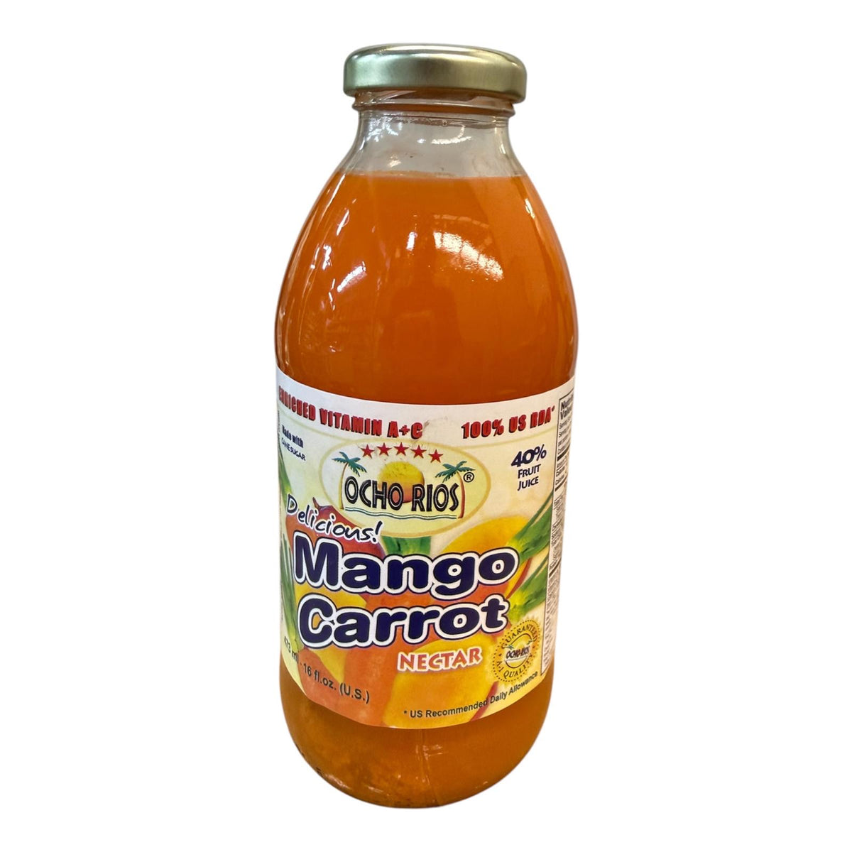 Ocho Rios Mango Carrot Nectar juice 16oz