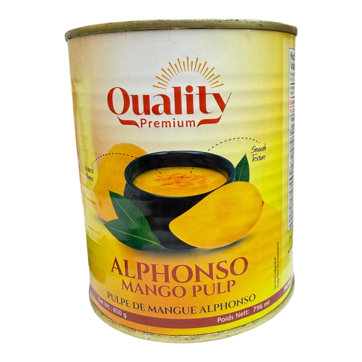 Quality Alphonso Mango Pulp 850g