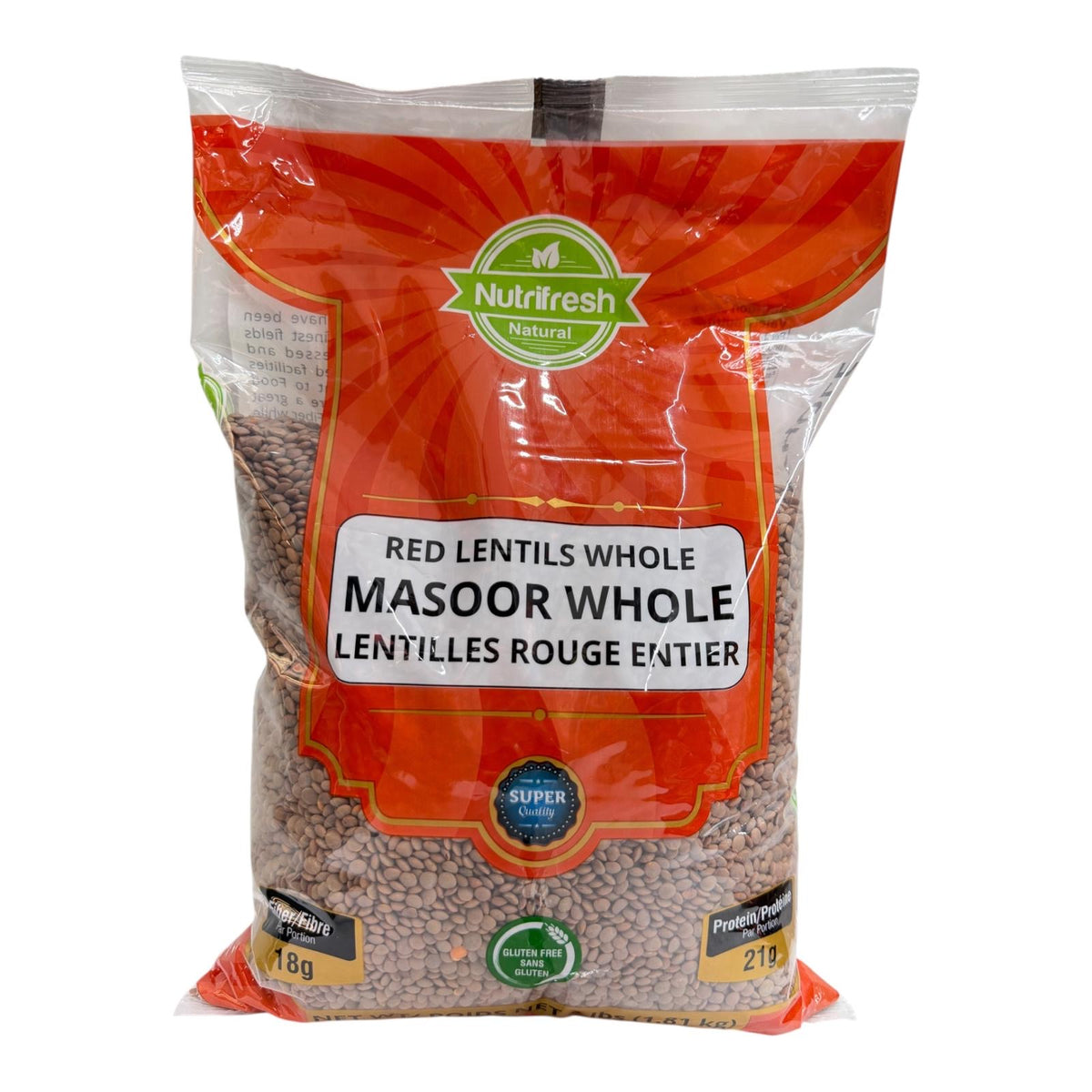 Nutrifresh Masoor Whole 4Lb