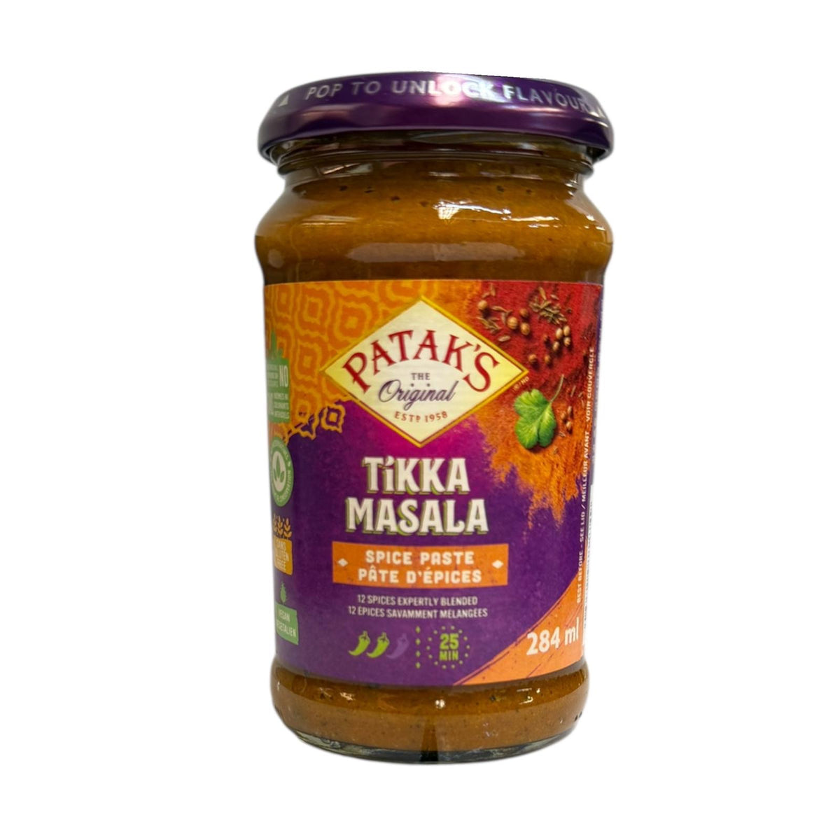 Patak's Tikka Masala Spice Paste 284ml