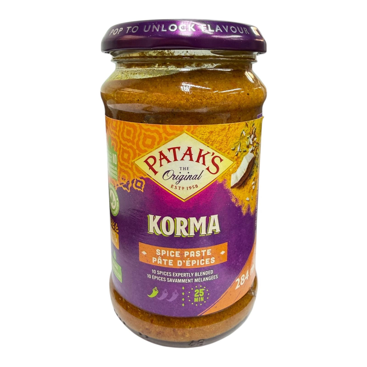 Patak's Korma Spice Paste 284ml
