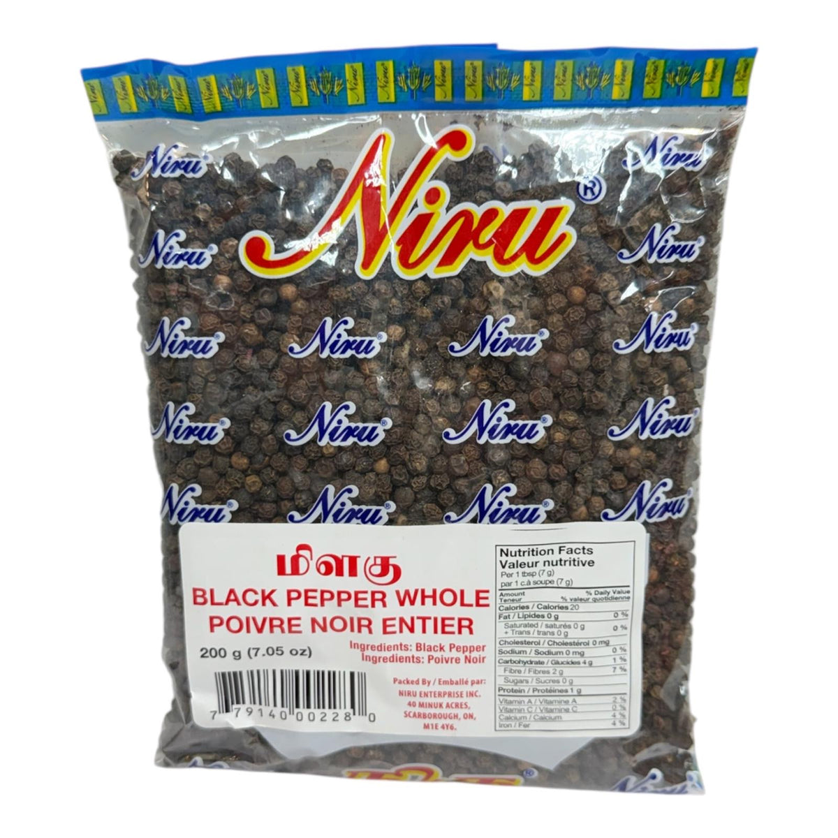 Niru Black Pepper Whole 200g