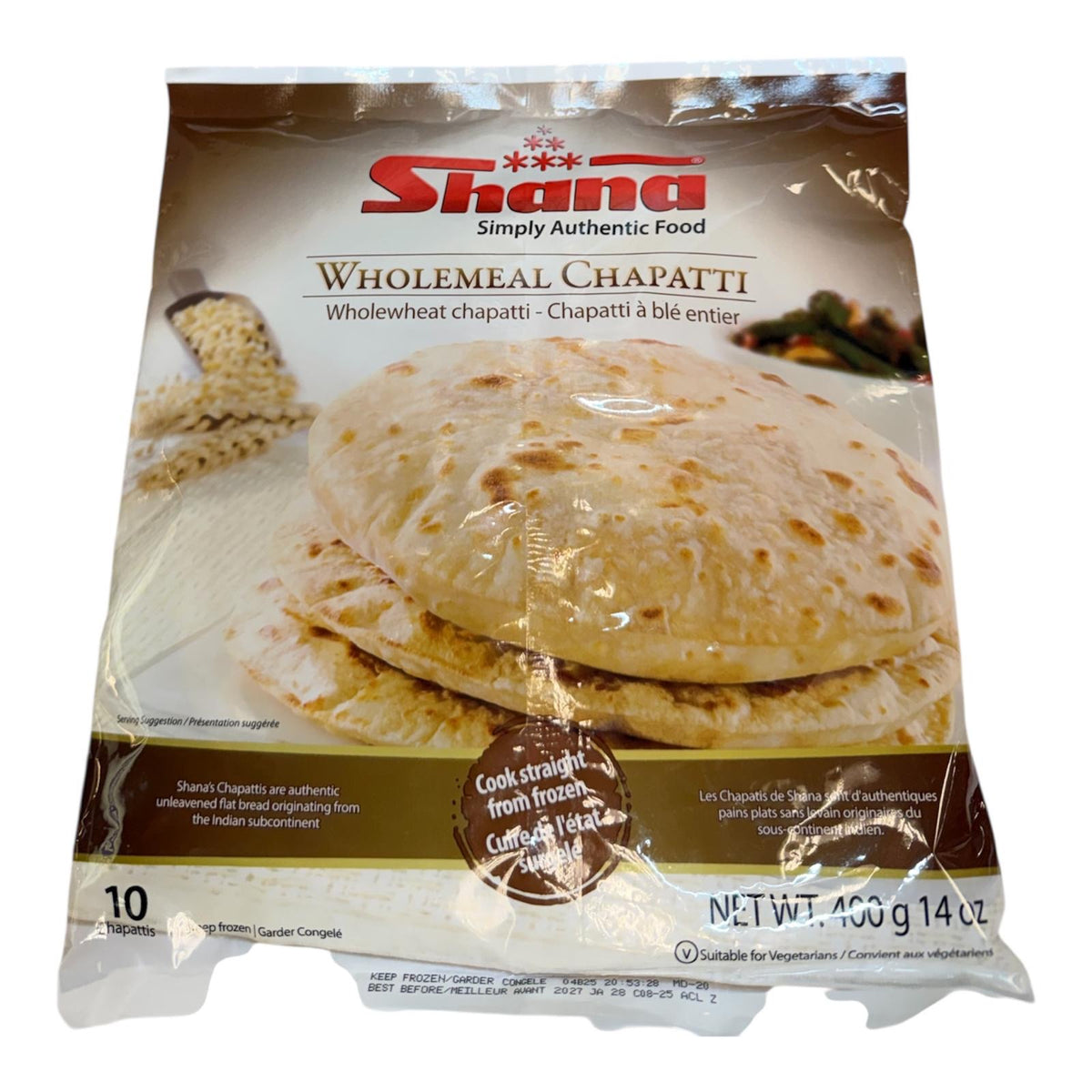 Shana Wholemeal Chapatti 400g