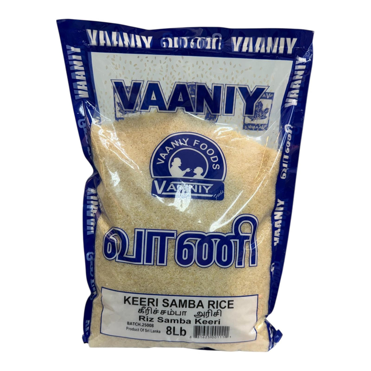 Vaaniy Foods Keeri Samba Rice 8Lb