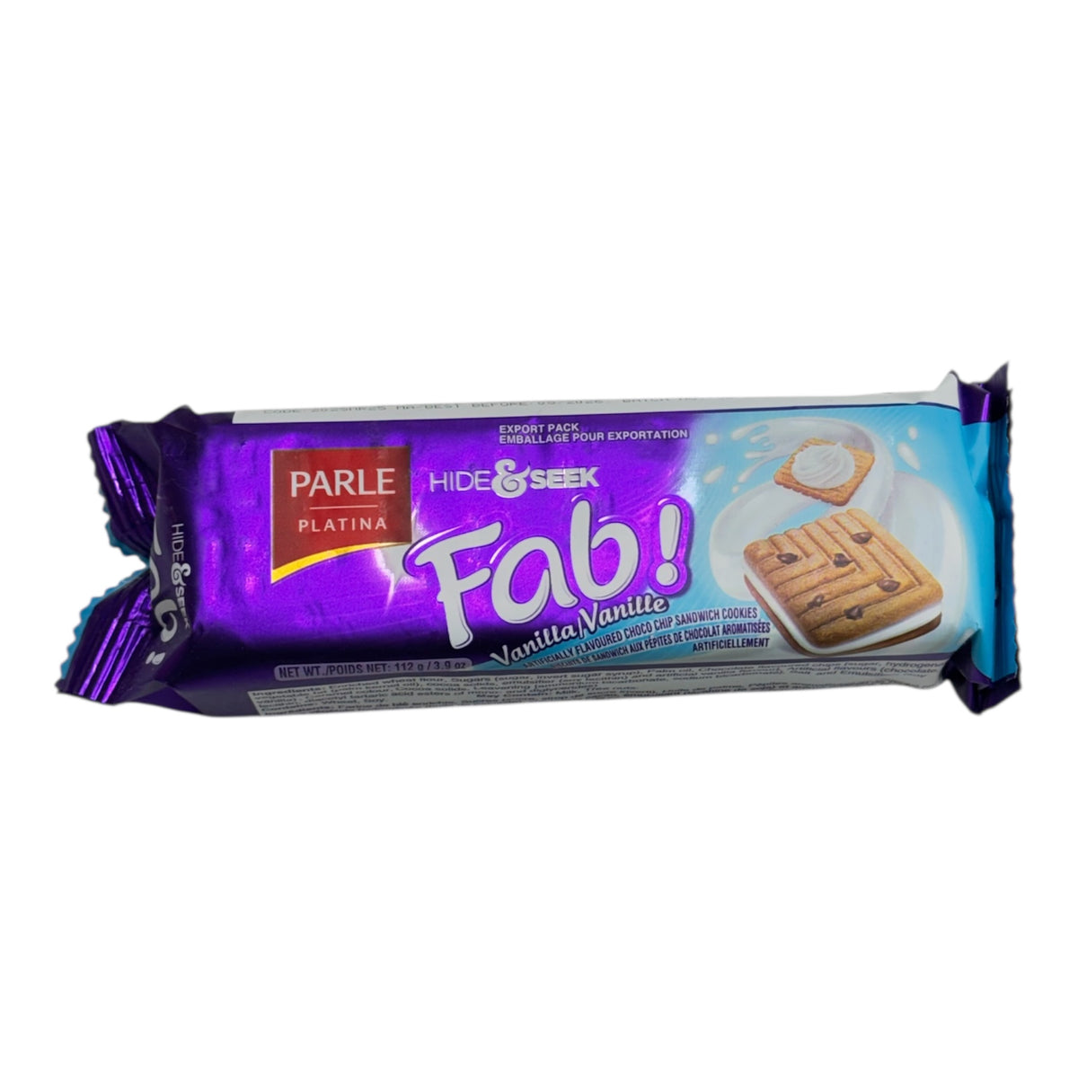 Parle Hide&Seek Fab Vanilla 112g