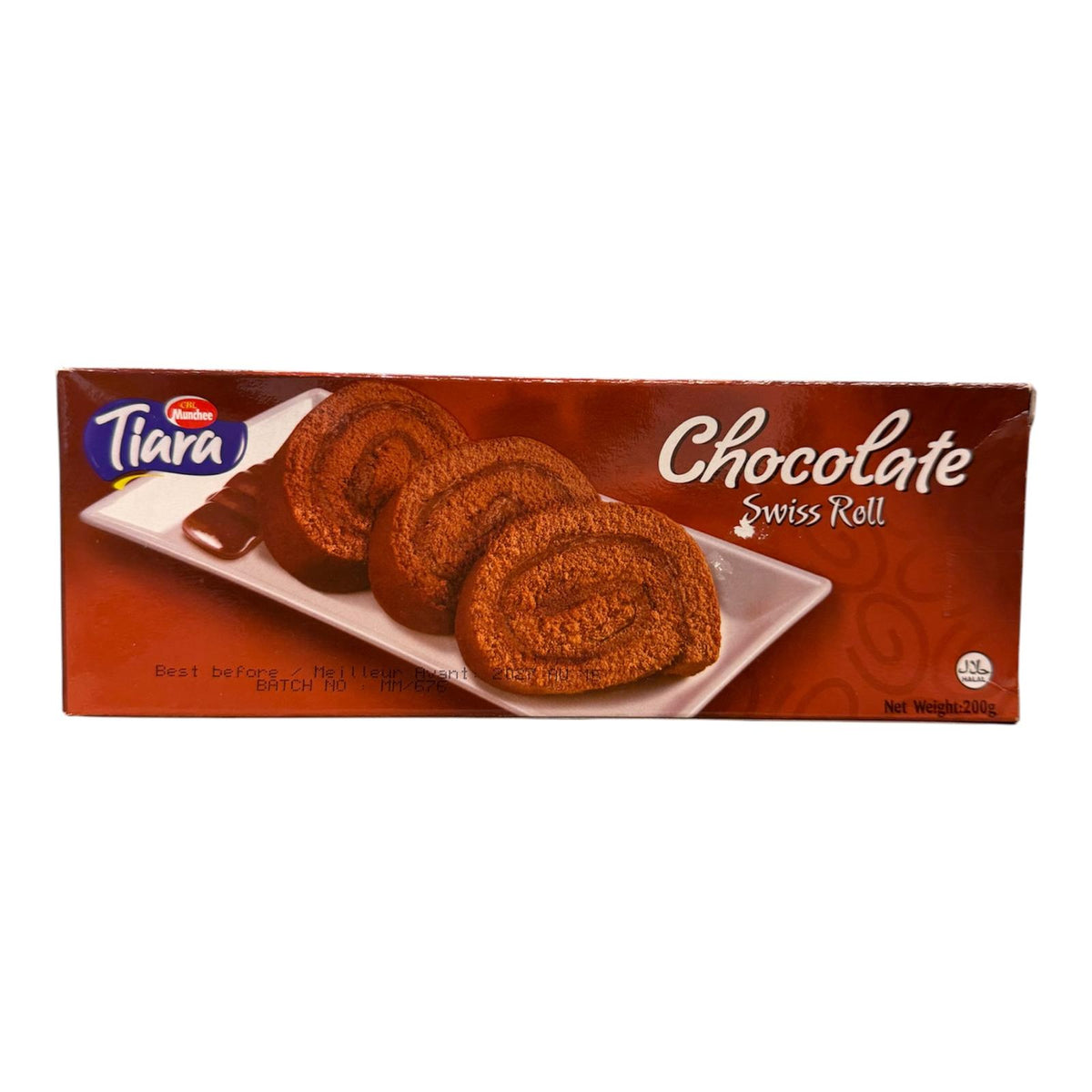 CBL Munchee Tiara Choclate Swiss Roll 200g