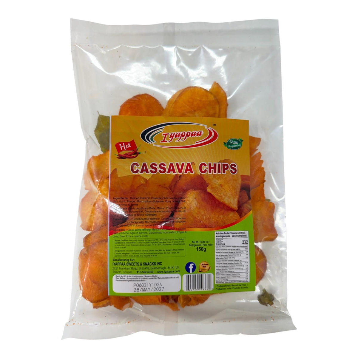 Iyappaa Casava Chips 150g